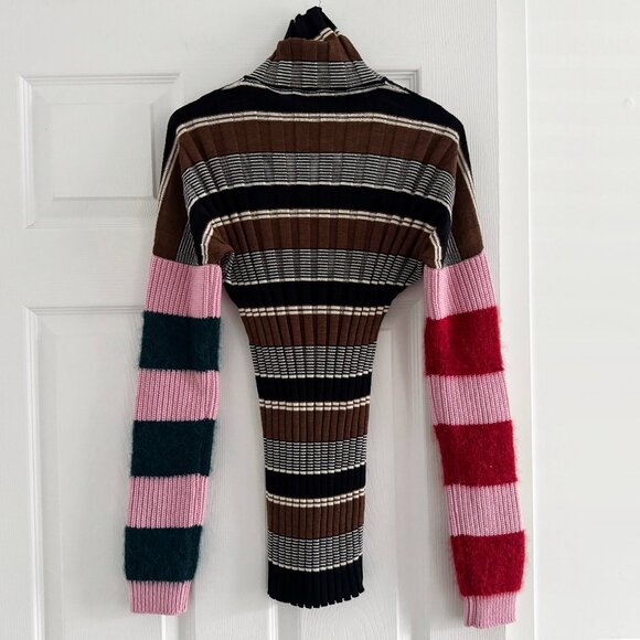 Colville Striped Turtleneck Sweater, Size Medium - Picture 11 of 12